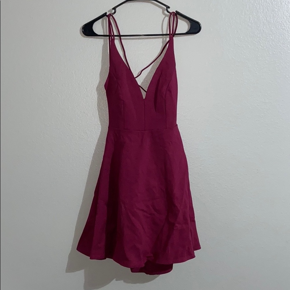 Maroon Lulus Dress